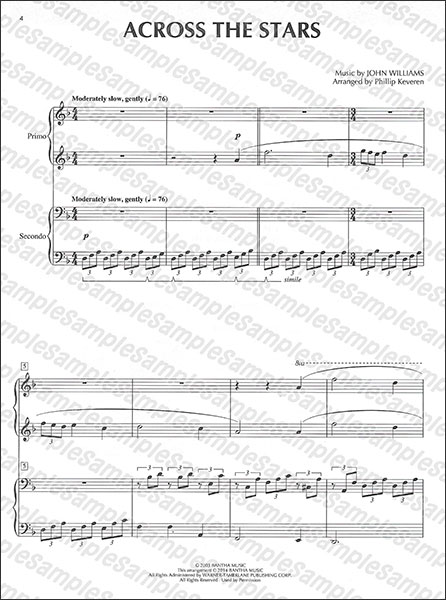 Hal Leonard:スター・ウォーズ(ピアノ・デュエット)/【1499512