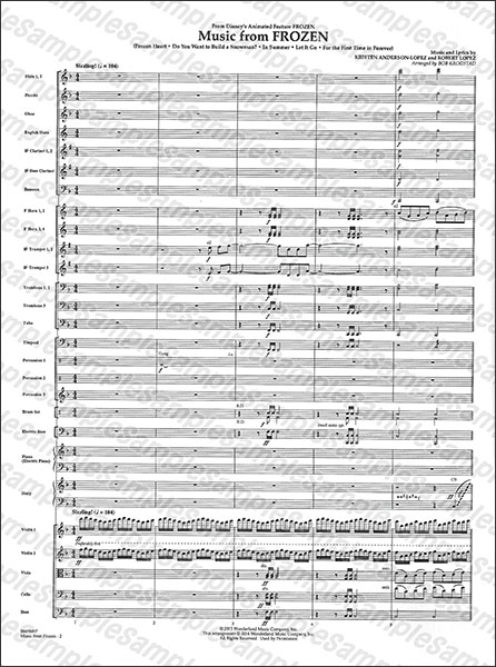 ディズニー アナ雪 楽譜 英語版 frozen's score - メルカリ