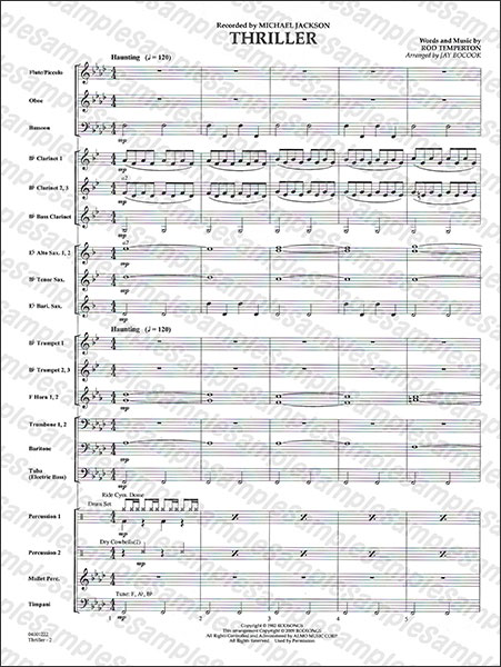 Hal Leonard:スリラー/【518778】/04001221/Young Concert Band/輸入