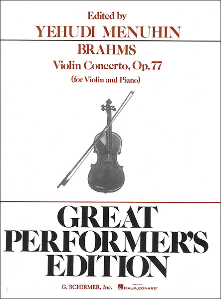 G. Schirmer:ブラームス/ヴァイオリン協奏曲 作品77(Vn&Pf)/【81091