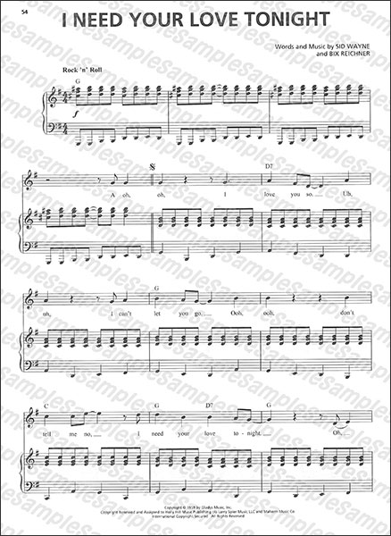 Hal Leonard:エルヴィス・プレスリー (オリジナル・キー)/【1670858