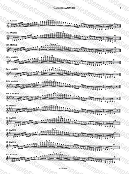 クラリネット　スケール　教本　楽譜 楽譜】クラリネット 全調スケール集 / 短調 - 和声的短音階
