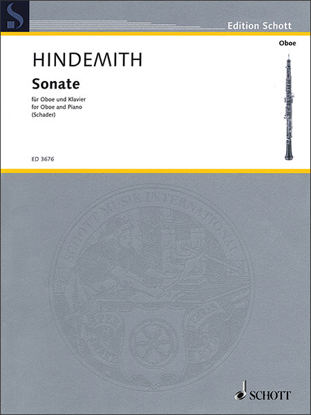 SCHOTT:ヒンデミット/オーボエ・ソナタ/【252555】/ED3676/49004244