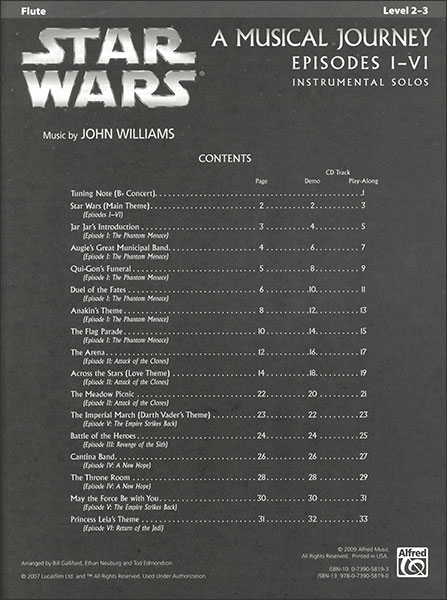 Alfred:スター・ウォーズ(エピソード1-6) / 器楽ソロ(フルート