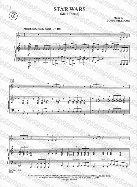 Alfred:スター・ウォーズ(エピソード1-6) / 器楽ソロ(ピアノ伴奏