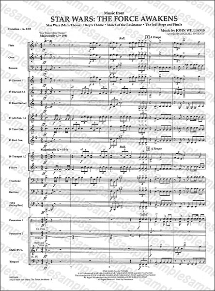 Hal Leonard:「スター・ウォーズ/フォースの覚醒」メドレー/【1764452