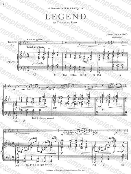 International Music Company:エネスコ/伝説/【1761375】/916
