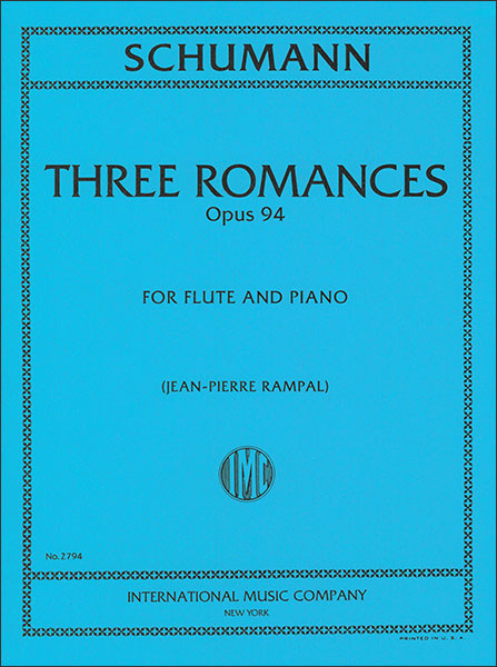 ムラマツフルート｜3 ROMANCES,OP.94 (ED.RAMPAL): 楽譜