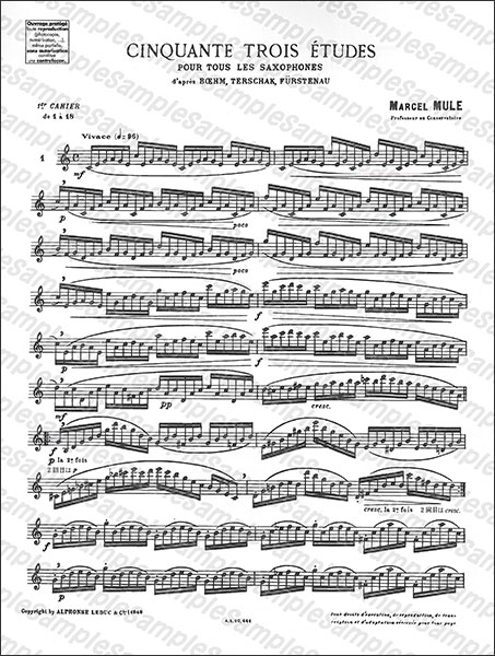 Alphonse Leduc:ミュール/53の練習曲 第1巻(ベーム