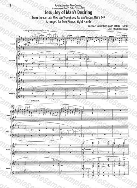 Alfred:J.S. バッハ/主よ、人の望みの喜びよ/【1956718】/00