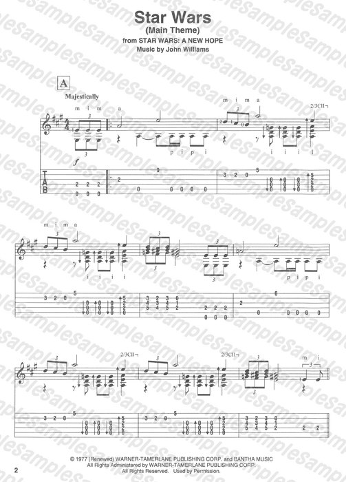 Hal Leonard:ジョン・ウィリアムズ/クラシック・ギターのためのスター