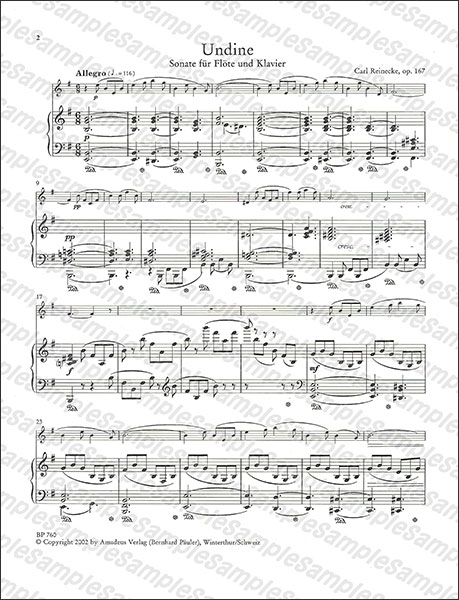 Amadeus:ライネッケ/フルート・ソナタ「ウンディーネ(水の精