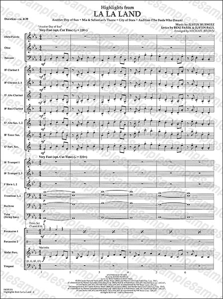 Hal Leonard:「ラ・ラ・ランド」メドレー/【2110161】/04005103/輸入