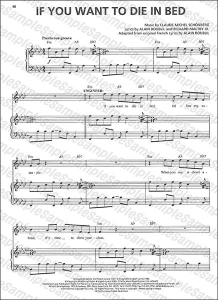 Hal Leonard:ミス・サイゴン(2017 ブロードウェイ版)(ヴォーカル