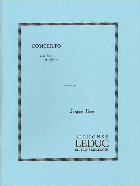 Alphonse Leduc:イベール/フルート協奏曲【Study Score】/【1045839