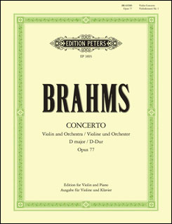 PETERS:ブラームス/ヴァイオリン協奏曲 ニ長調 作品77/【1125163