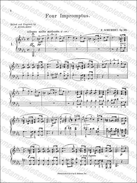 売約済】ピリス／シューベルト：即興曲集、アレグレット、3つのピアノ