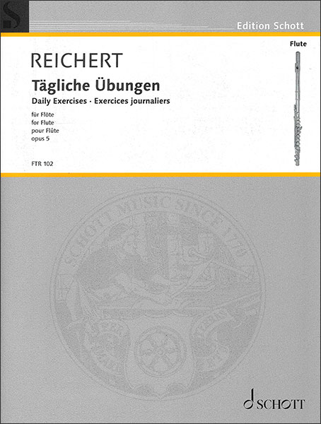 SCHOTT:ライヒェルト/毎日の練習 (7つの日課練習曲 作品5)/【253338