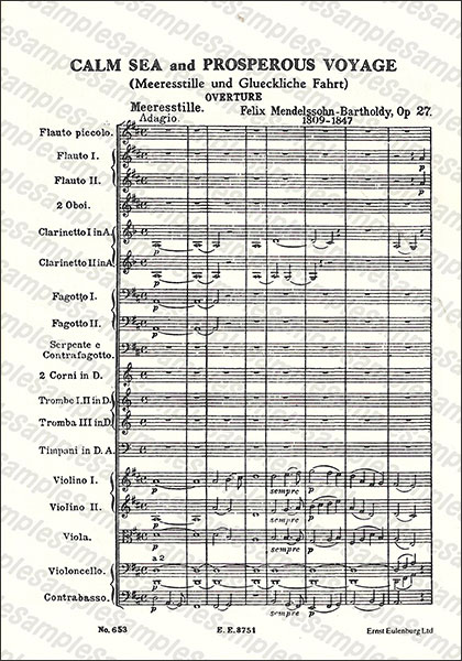 メンデルスゾーン　オーケストラスコア　8冊 メンデルスゾーン：弦楽のための交響曲 第1番-第8番: スタディ
