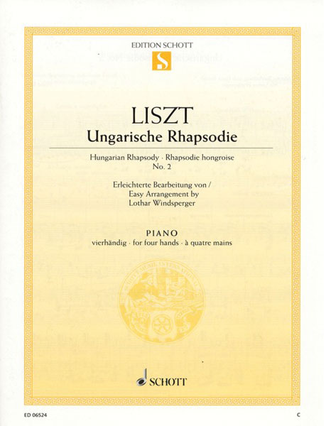 SCHOTT:リスト/ハンガリー狂詩曲 第2番/【252990】/ED06524/49008872