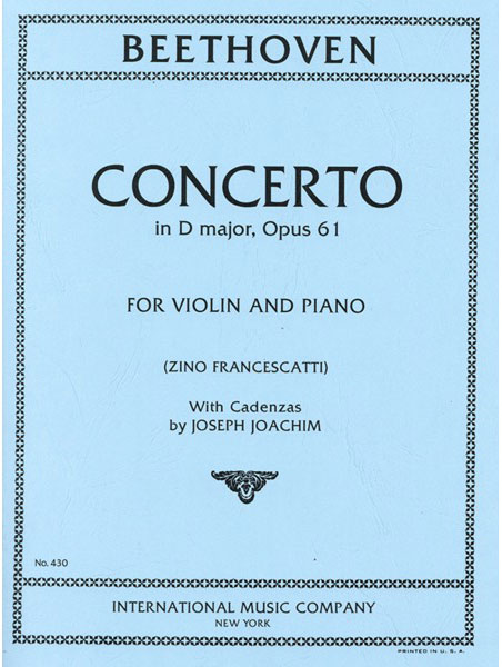 International Music Company:ベートーヴェン/ヴァイオリン協奏曲 ニ