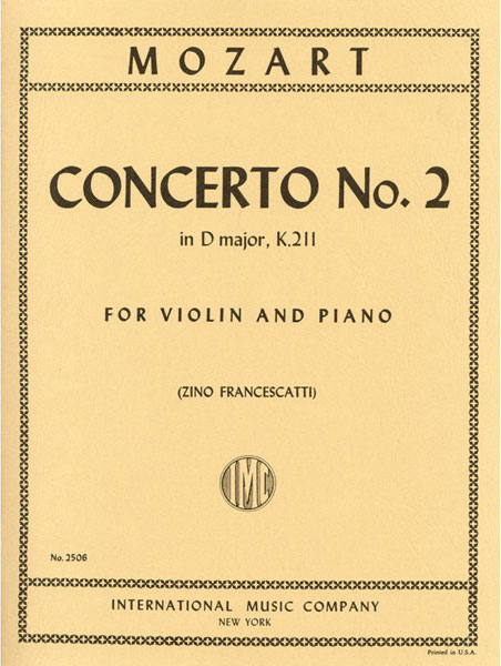 International Music Company:W. A. モーツァルト/ヴァイオリン協奏曲