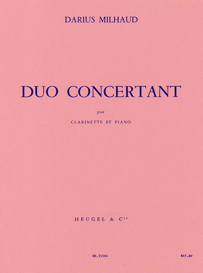 Alphonse Leduc:ミヨー/デュオ・コンチェルタント/【1030517】/HE31564