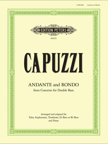 輸入譜　カプッツィ　「コントラバスのための協奏曲」より アンダンテとロンド 楽譜 カプッツィ⁄「コントラバスのための協奏曲」より アンダンテと