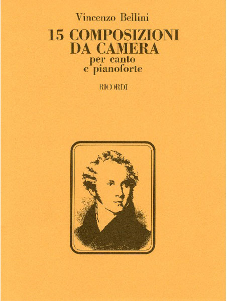 1️⃣ピアノ伴奏「ベッリー二歌曲集」 中声用　１５曲 絶版】ベッリーニ：15の歌曲集（低声用）／15 Composizioni Da Camera