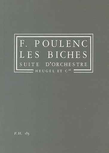 オペラヴォーカルスコア　プーランク：バレエ音楽「牝鹿」　Les Biches バレエ音楽「牝鹿」／フランシス・プーランク（ルシアン・カイレ