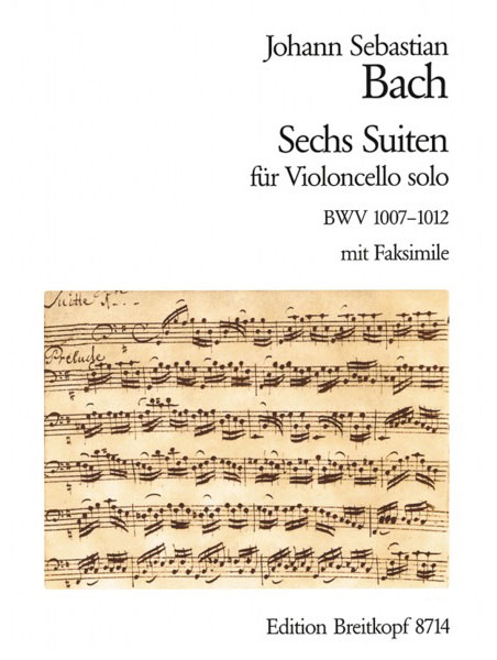 BREITKOPF:バッハ/無伴奏チェロ組曲 BWV 1007-1012/GYS00001786