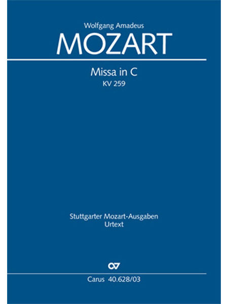 Carus Verlag:モーツァルト/ミサ・ブレヴィス ハ長調 KV 259