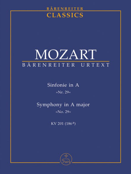 Barenreiter Verlag:モーツァルト/交響曲 第29番 イ長調 KV 201