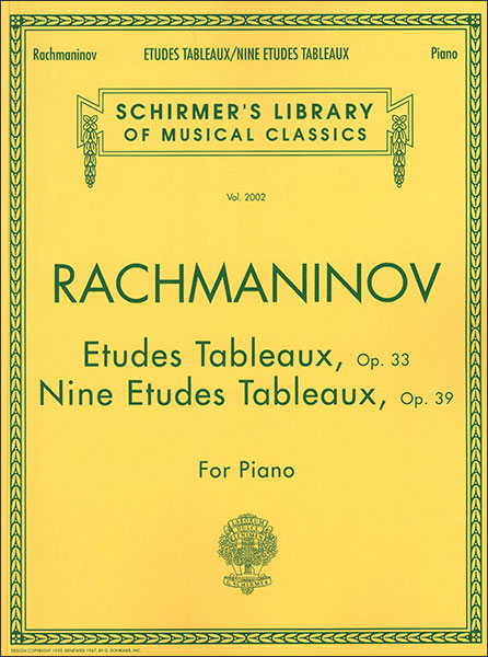 G. Schirmer:ラフマニノフ/絵画的練習曲「音の絵」 作品33&作品39