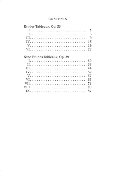 G. Schirmer:ラフマニノフ/絵画的練習曲「音の絵」 作品33&作品39