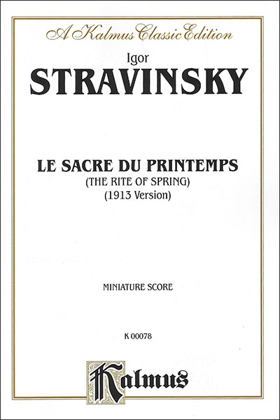 大学生協のスーツ提携店割引 Edwin.F.Kalmus:ストラヴィンスキー/春の祭典 (1913年版 アート・デザイン・音楽