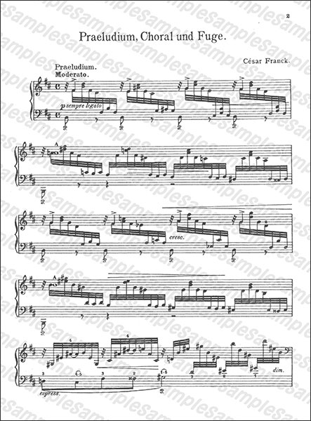 Edwin.F.Kalmus:フランク/前奏曲、コラールとフーガ 【ピアノ