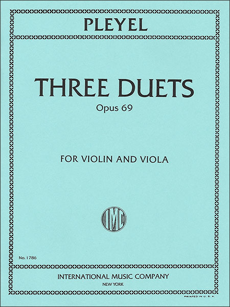 International Music Company:プレイエル/3つの二重奏曲 作品69 International Music Company:プレイエル/3つの二重奏曲 作品69