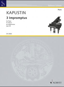 【70％OFF】 SCHOTT:カプースチン/3つの即興曲 Op.66/GYP00130273/ED22826 楽器別