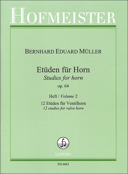 Hofmeister:ミュラー/ホルンのための34の練習曲 作品64 第2巻