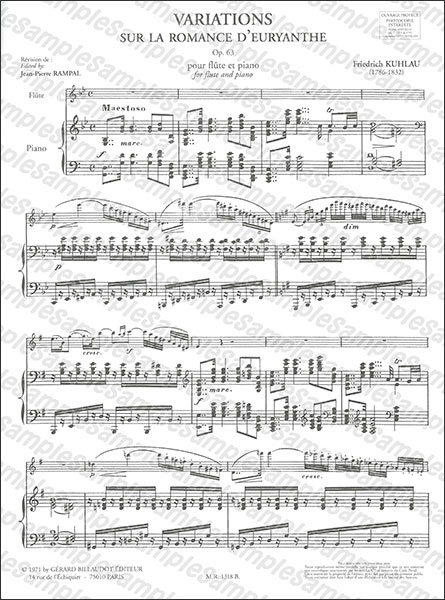 Gerard Billaudot Editeur:クーラウ/「オイリアンテ」の主題
